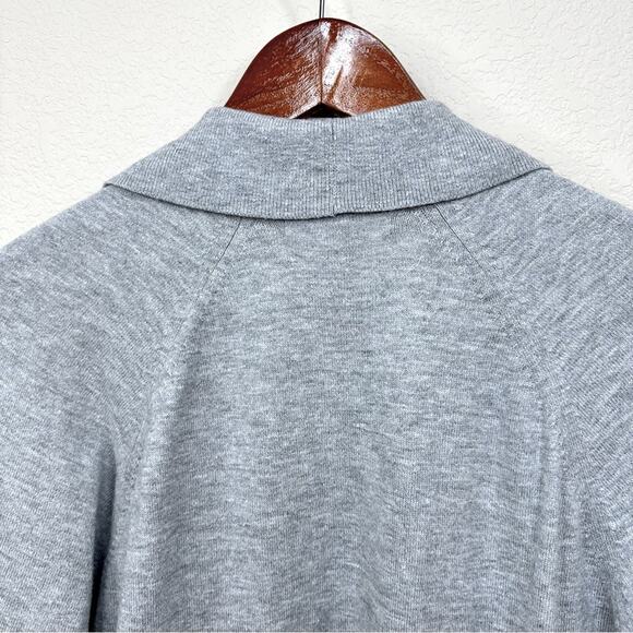 NEW Banana Republic Women’s Heather Gray Pointelle Cardigan Sweater Size L - Picture 5 of 13